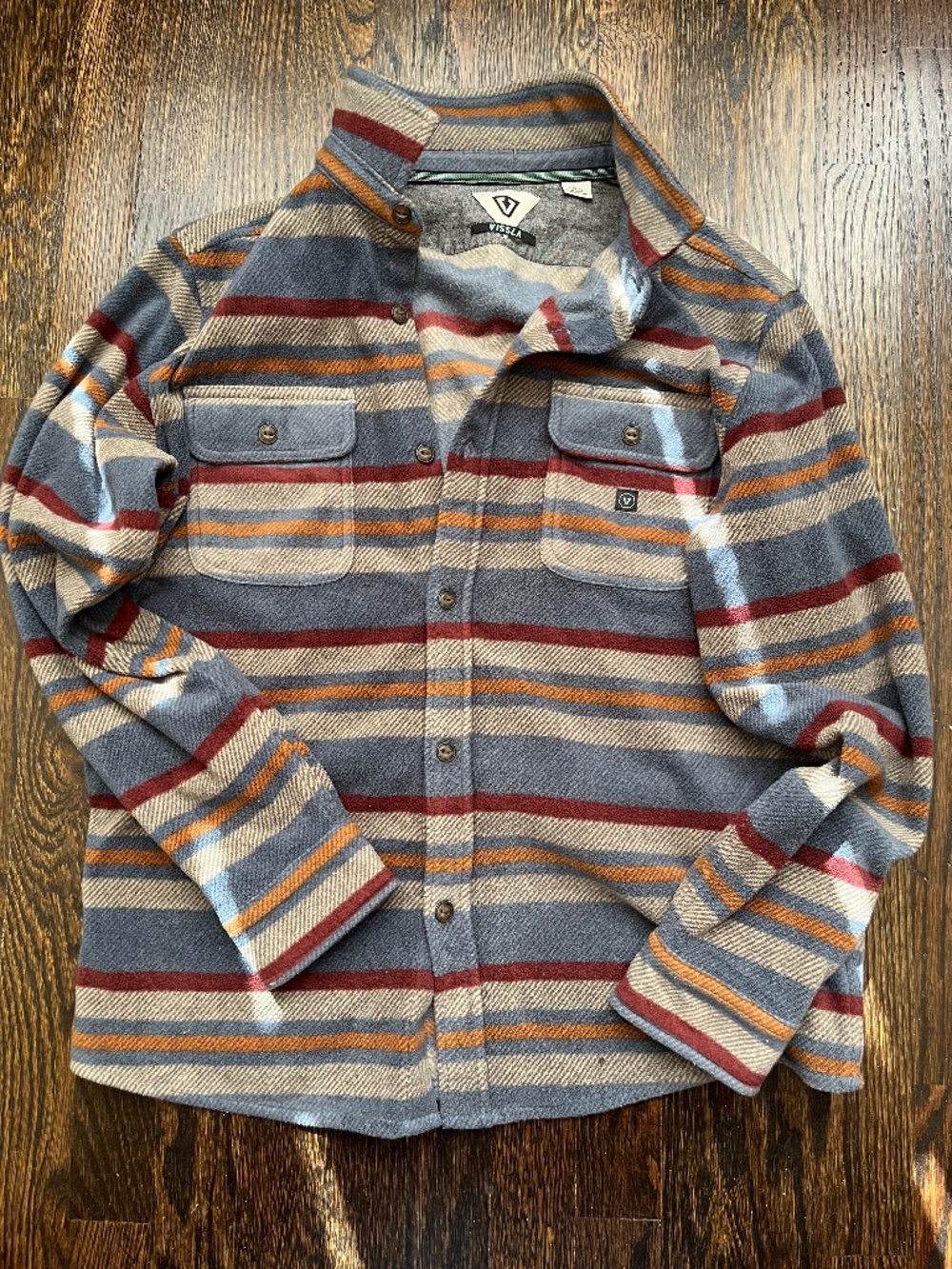 Vissla Eco-zy Polar Flannel Shirt Jacket Size L